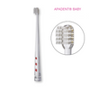 Apadent Baby dantų šeetėlis kūdikiams antibakterinis su sidabro jonais | Apadent.lt