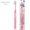 antibakterinis dantų šepetėlis vaikams, su sidabro jonais minkštas, apadent.lt pagaminta Japonijoje dantų šepetėlis vaikams, rožinis, minkštas, apadent.lt