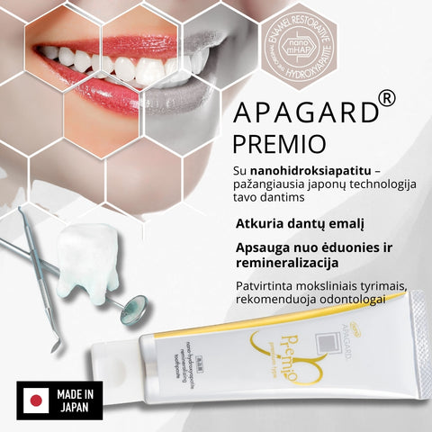 APAGARD PREMIO 100g - premium toothpaste for teeth whitening and remineralization