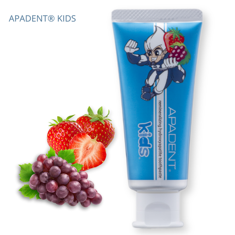 apadent kids dantu pasta vaikams be fluoro